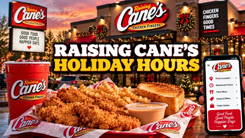 Raising Cane’s Holiday Hours