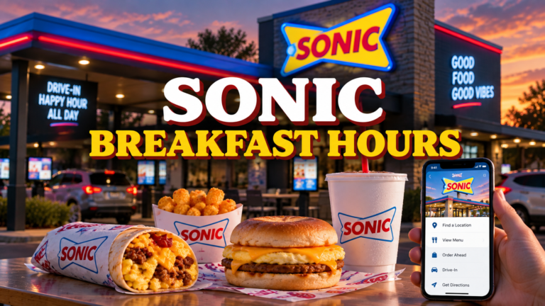 Sonic Breakfast Hours